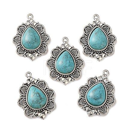 Synthetic Turquoise Pendants GG-XCP0001-03-1