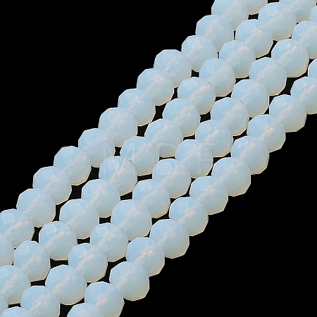 Imitation Jade Solid Color Glass Beads Strands EGLA-A034-J4mm-MD06-1
