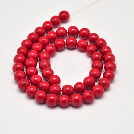 Natural Mashan Jade Beads Strands G-H1626-8MM-33-1
