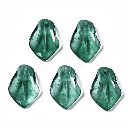 Spray Painted Glass Pendants GLAA-N042-002-C01-1