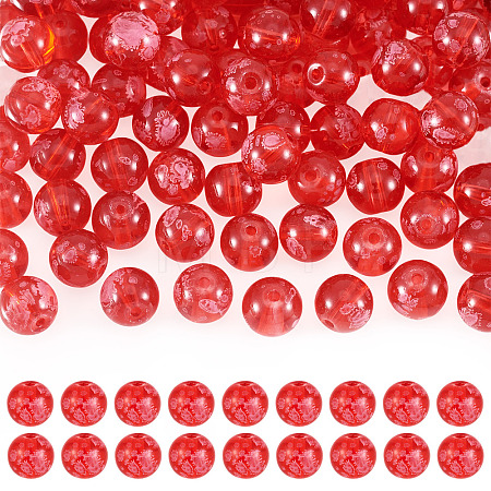 80Pcs Handmade Transparent Lampwork Beads FIND-TAD0001-04D-1