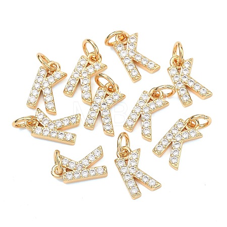 SHEGRACE Brass Micro Pave Clear Cubic Zirconia Pendants XGRQ29162-394G-K-1