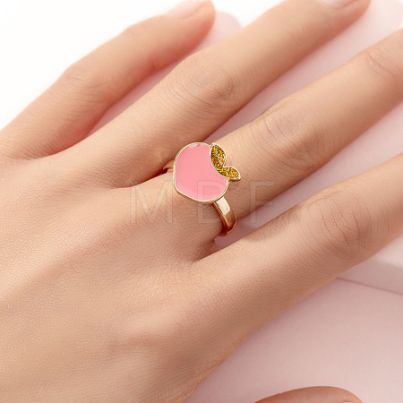 Alloy Enamel Rotatable Cuff Open Rings FS-WGEC271-16-1