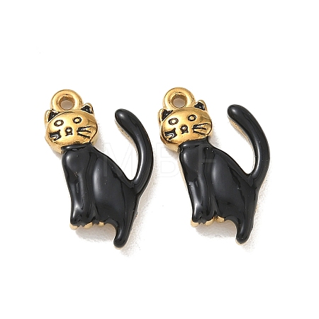 304 Stainless Steel Enamel Pendants STAS-L316-23G-11-1