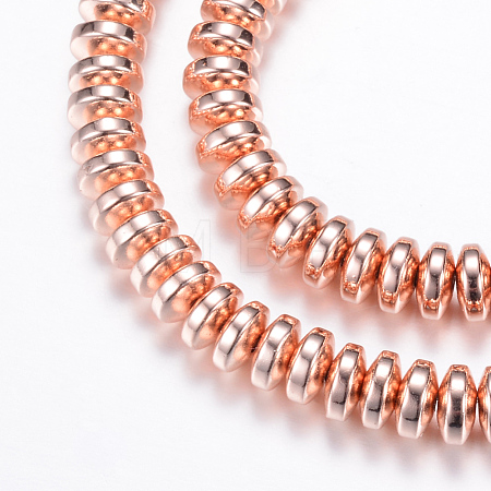 Electroplate Non-magnetic Synthetic Hematite Bead Strands X-G-Q465-11RG-1