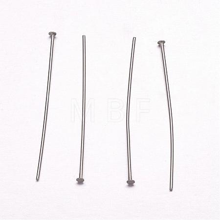 Tarnish Resistant 304 Stainless Steel Flat Head Pins STAS-F117-58P-1.7x36-1