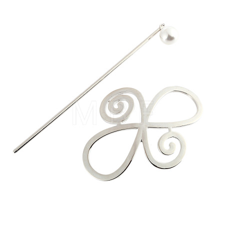 Alloy Hair Sticks OHAR-PW0001-386D-P-1