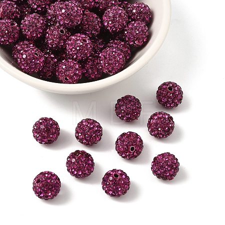 Pave Disco Ball Beads LS-RB-H258-10MM-502-1