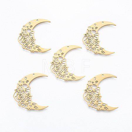 201 Stainless Steel Pendants STAS-N090-LA933-2-1
