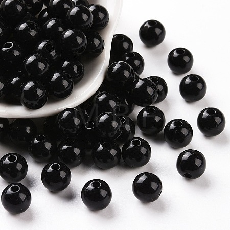 Opaque Acrylic Beads MACR-S370-C8mm-S002-1