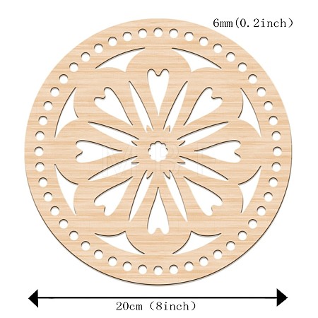 Basswood Basket Bottoms WOOD-WH0111-018-1