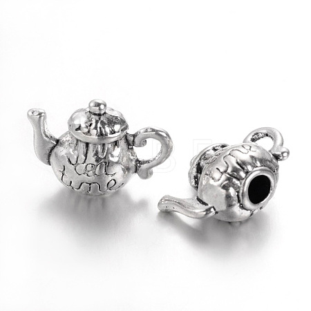 Tibetan Style Alloy Charms TIBEP-0802-S-LF-1
