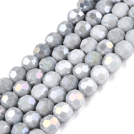 Anti-Tarnish Electroplate Glass Beads Strands EGLA-T021-6mm-15-15-1