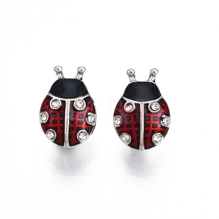 Rack Plating Alloy Enamel European Charms MPDL-N039-223-1