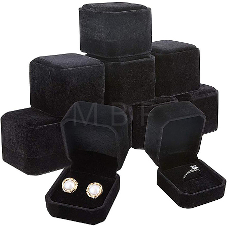 Square Velvet Ring Boxes VBOX-WH0002-01C-1