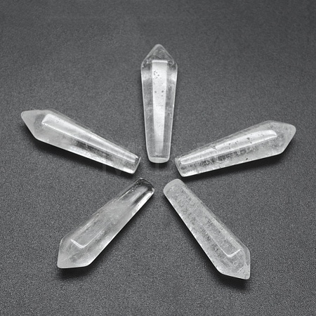 Natural Quartz Crystal Pointed Beads G-E490-C06-1
