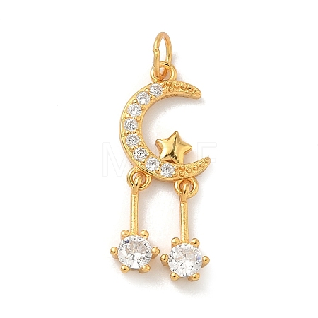 925 Sterling Silver Pave Clear Cubic Zirconia Pendants STER-G049-01A-G-1