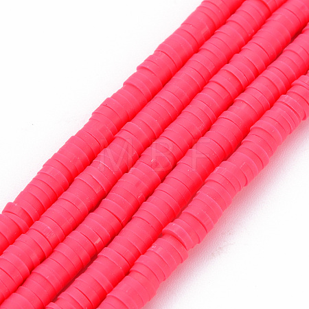 Handmade Polymer Clay Bead Strands CLAY-T002-4mm-69-1