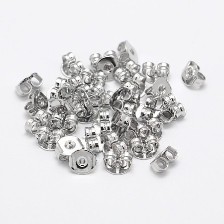 Brass Ear Nuts KK-M163-02P-NR-1