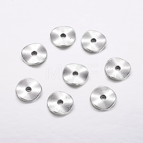 Antique Silver Disc Beads X-LF9350Y-NF-1