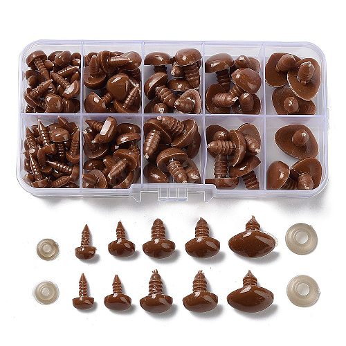 106Pcs Triangle Plastic Doll Craft Safety Noses DIY-P081-A05-1