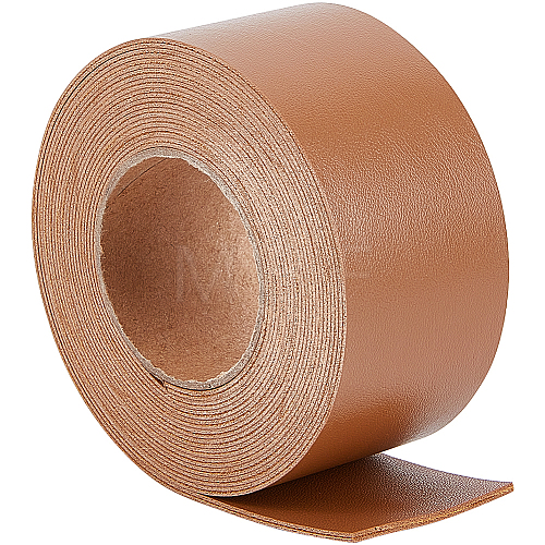 2M PVC Double Face Imitation Leather Ribbons SRIB-WH0011-127C-04-1