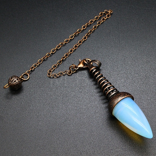 Opalite Dowsing Pendulum Big Pendants PW-WGFD073-07-1