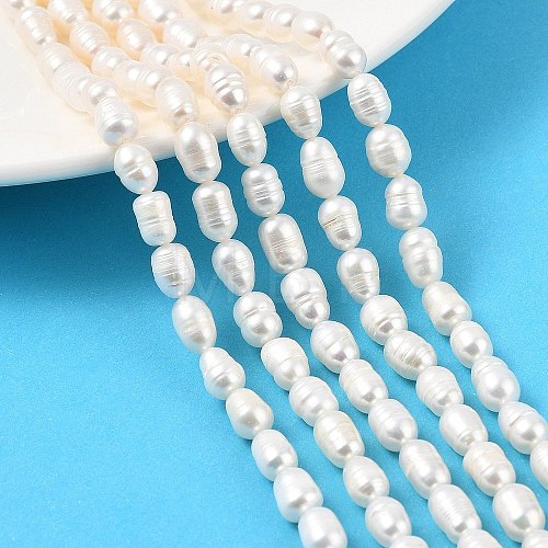 Natural Cultured Freshwater Pearl Beads Strands PEAR-I007-01B-02B-02-1