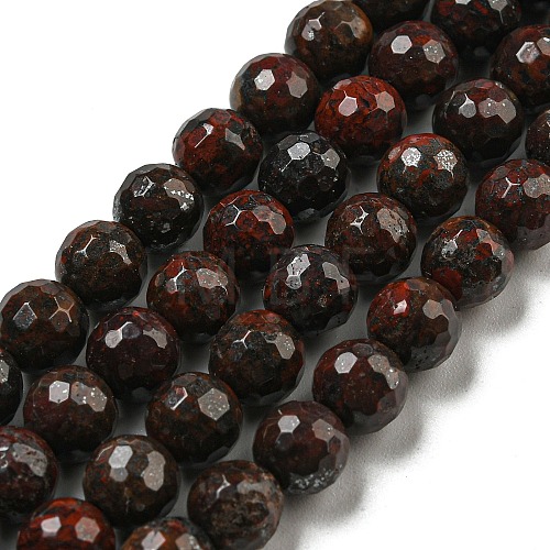 Natural Brecciated Jasper Beads Strands G-E571-A04-01-1