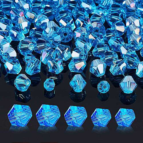 10 Strands 2 Style Transparent Electroplate Glass Beads Strands EGLA-SZ0001-36B-1