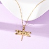 304 Stainless Steel Pendant Cable Chain Necklaces for Men Women NJEW-K308-03B-G-2