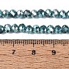 Transparent Electroplate Glass Beads Strands LS-EGLA-Q131-01A-03-4