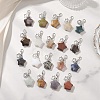 Star Natural & Synthetic Mixed Stone Pendant Decorations HJEW-JM04667-1