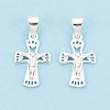 925 Sterling Silver Jesus Cross Pendants STER-N016-121S-1
