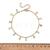 Ocean Natural Shell Chip and 304 Stainless Steel Shell Shape Tassel Paperclip Chain Necklaces for Women AJEW-AN00810-01-3