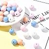 35Pcs Food Grade Eco-Friendly Silicone Focal Beads SIL-FS0001-22C-8