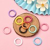 10Pcs 10 Colors Spray Painted Eco-Friendly Alloy Spring Gate Rings FIND-YW0002-27-5