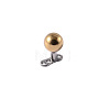 Stainless Steel Round Ball Dermal Anchor Base/Top for Women Men WGB1D88-03-1