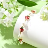 Adjustable Brass Enamel Slider Bracelets BJEW-JB13841-4
