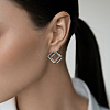 S925 Silver Geometric Square Triangle Earrings Minimalist Elegant Stylish Jewelry for Women GU8226-1-6