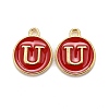Golden Plated Alloy Enamel Charms LS-ENAM-S118-03U-1