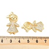 Rack Plating Brass Clear Cubic Zirconia Pendants KK-S379-09G-B-3