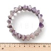 Bicone Natural Amethyst Beads Stretch Bracelets for Women Men BJEW-C097-05A-5