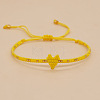 Handmade MIYUKI Glass Seed Bead Heart Braided Bracelets for Women LI3804-2-1