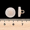 1-Hole Resin Alloy Shank Buttons FIND-B065-03G-09-3