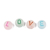 Luminous Enamel Transparent Acrylic Beads TACR-Q013-05A-M-4