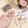  60Pcs 2 Style Rainbow Color 304 Stainless Steel Leverback Earring Findings STAS-NB0001-53M-3