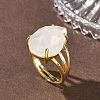 Brass Cuff Open Rings RJEW-D347-04G-16-2