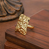 304 Stainless Steel Textured Finger Rings WG0B9BA-03-1