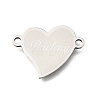 201 Stainless Steel Connector Charms STAS-B143-03D-P-1